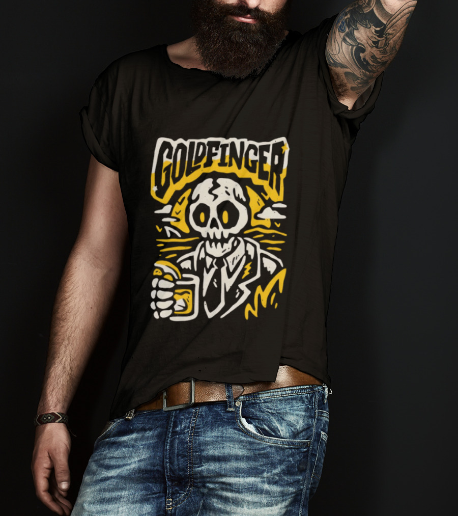 Goldfinger Skeleton Holding Tijuana T-Shirt
