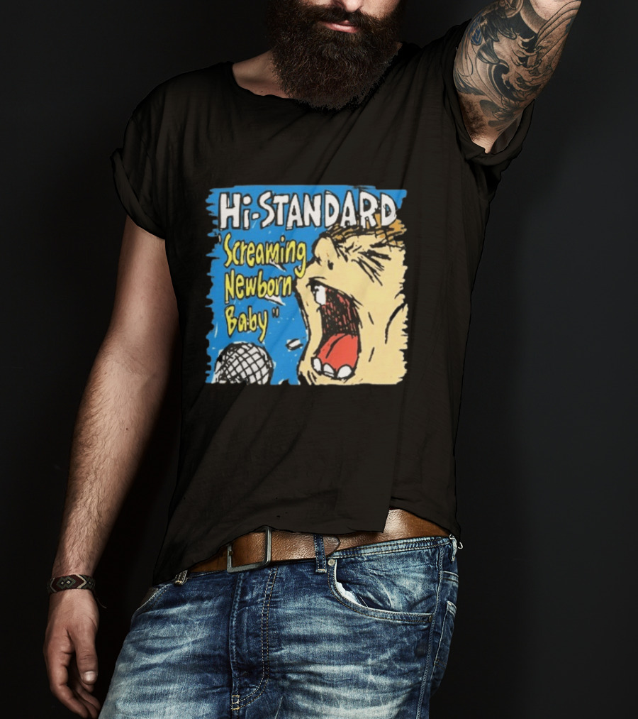 Hi Standard Screaming Newborn Baby Niigata Japan SNB Band Merchandise T-Shirt