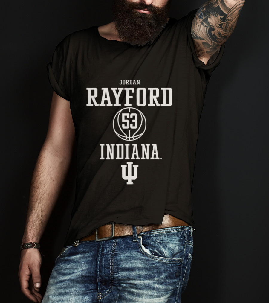 Jordan Rayford 53 Indiana Hoosiers IU Basketball T-Shirt