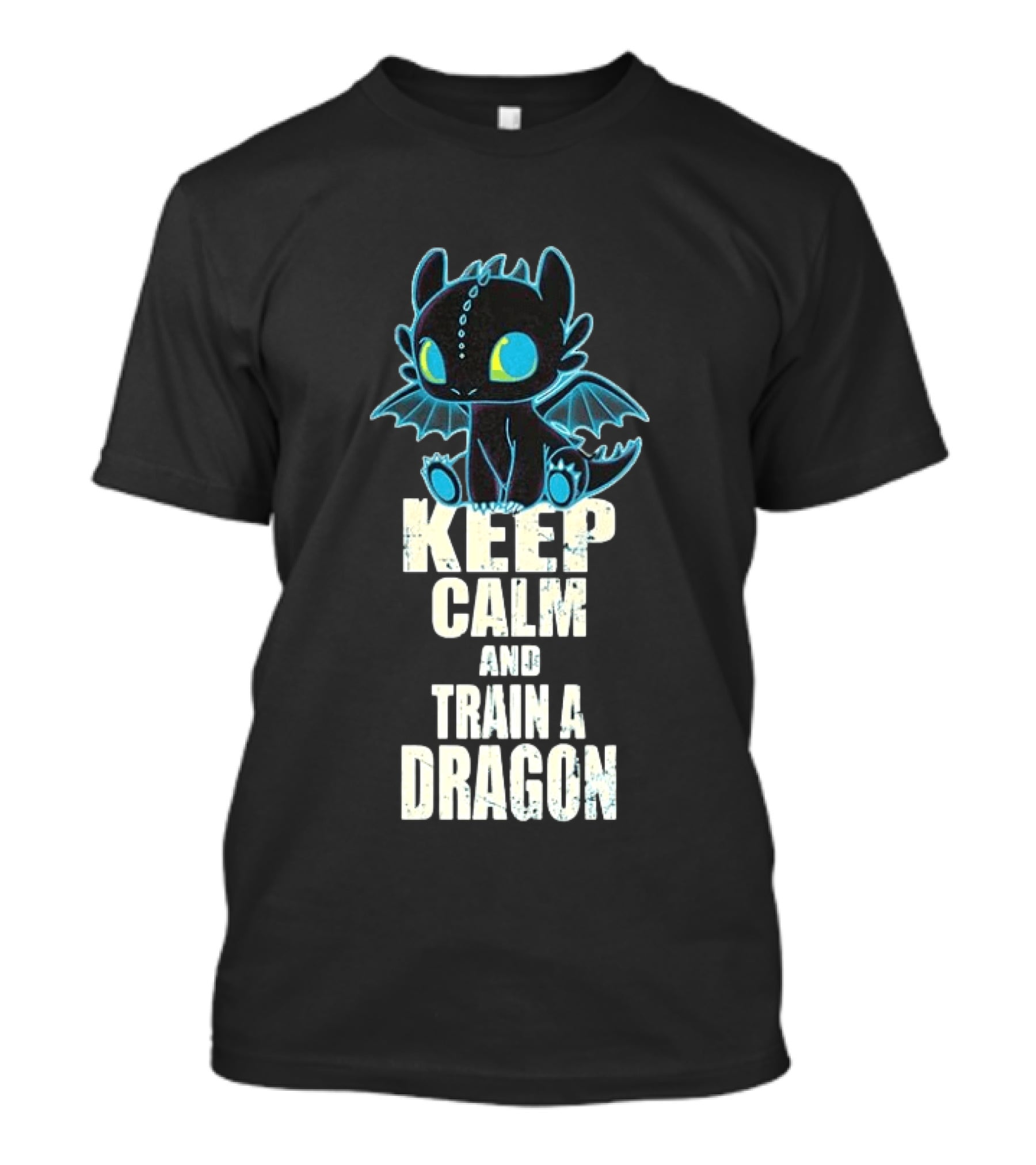 Keep Calm And Train A Dragon Toothless How To Train Your Dragon Cartoon T-Shirt