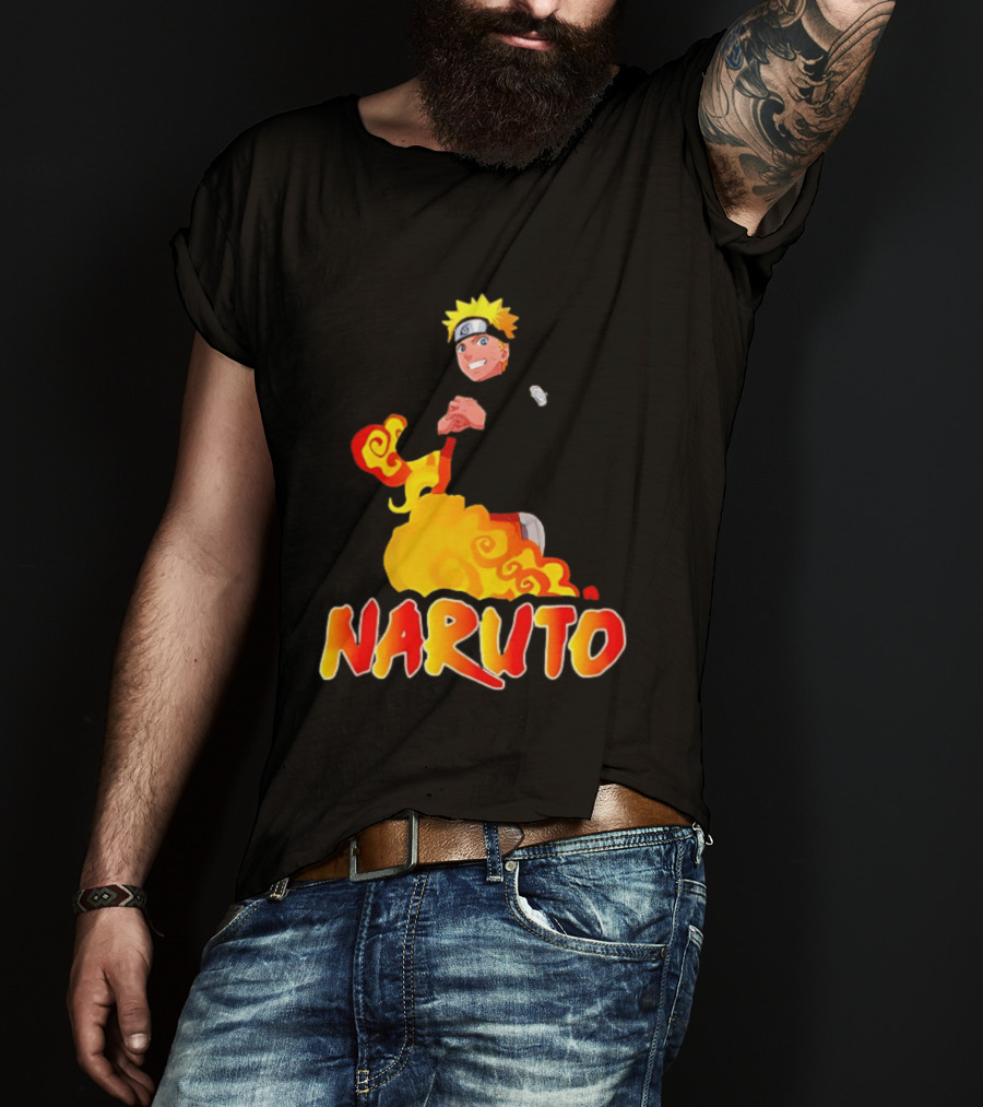 Naruto Atlanta Hawks Vintage 90s Style Anime T-Shirt