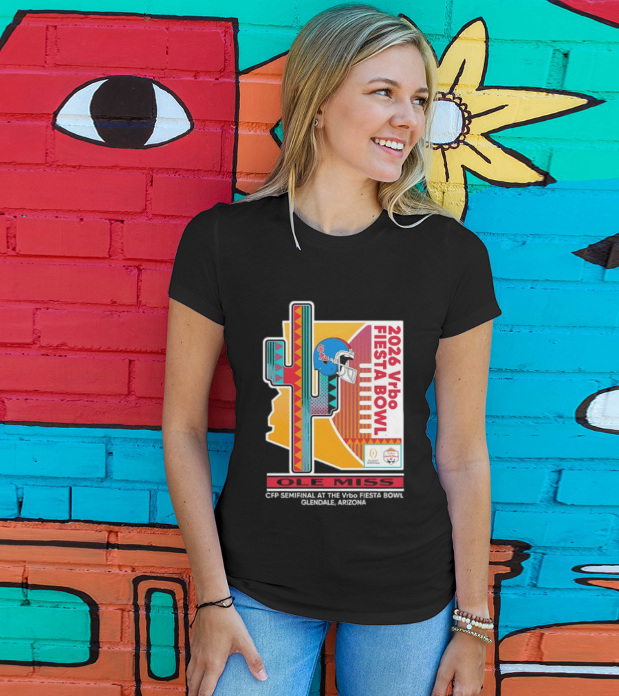 Ole Miss CFP Semifinal 2026 Vrbo Fiesta Bowl Glendale Arizona T-Shirt