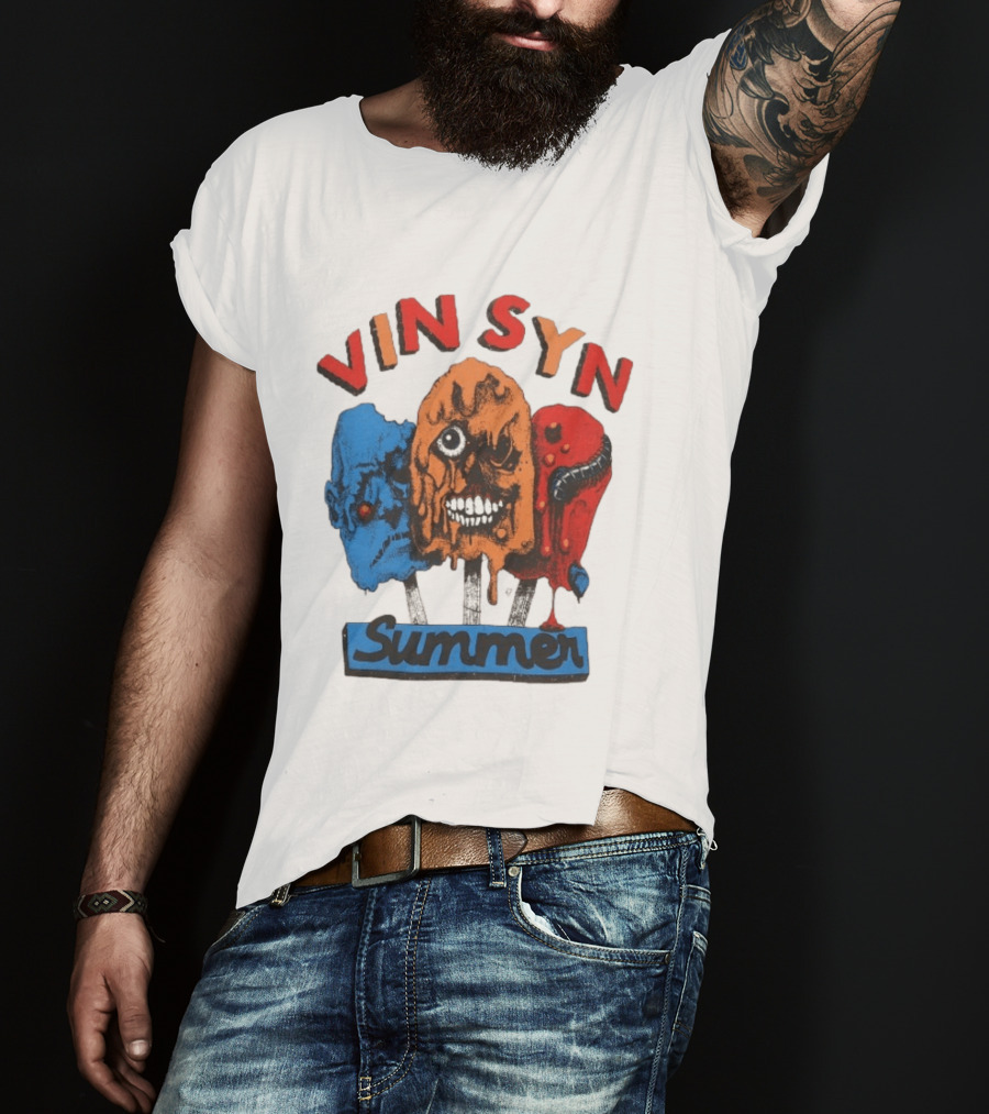 VIN SYN Summer Horror Monster Trio T-Shirt