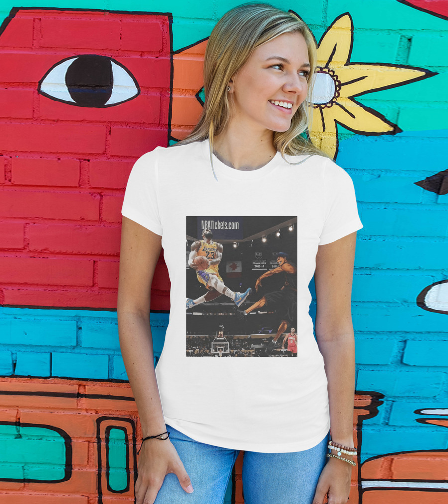 Alley Oop Lakers 23 NBA Anime Champions 2013 14 2017 18 T-Shirt