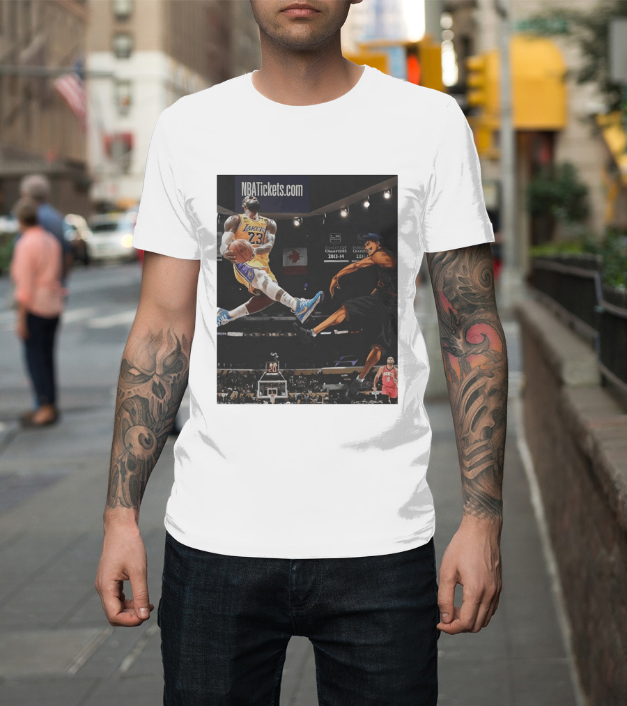 Alley Oop Lakers 23 NBA Anime Champions 2013 14 2017 18 T-Shirt
