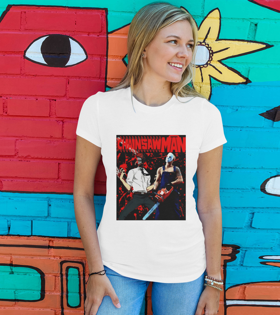 Chainsaw Man Shady Anime Horror T-Shirt