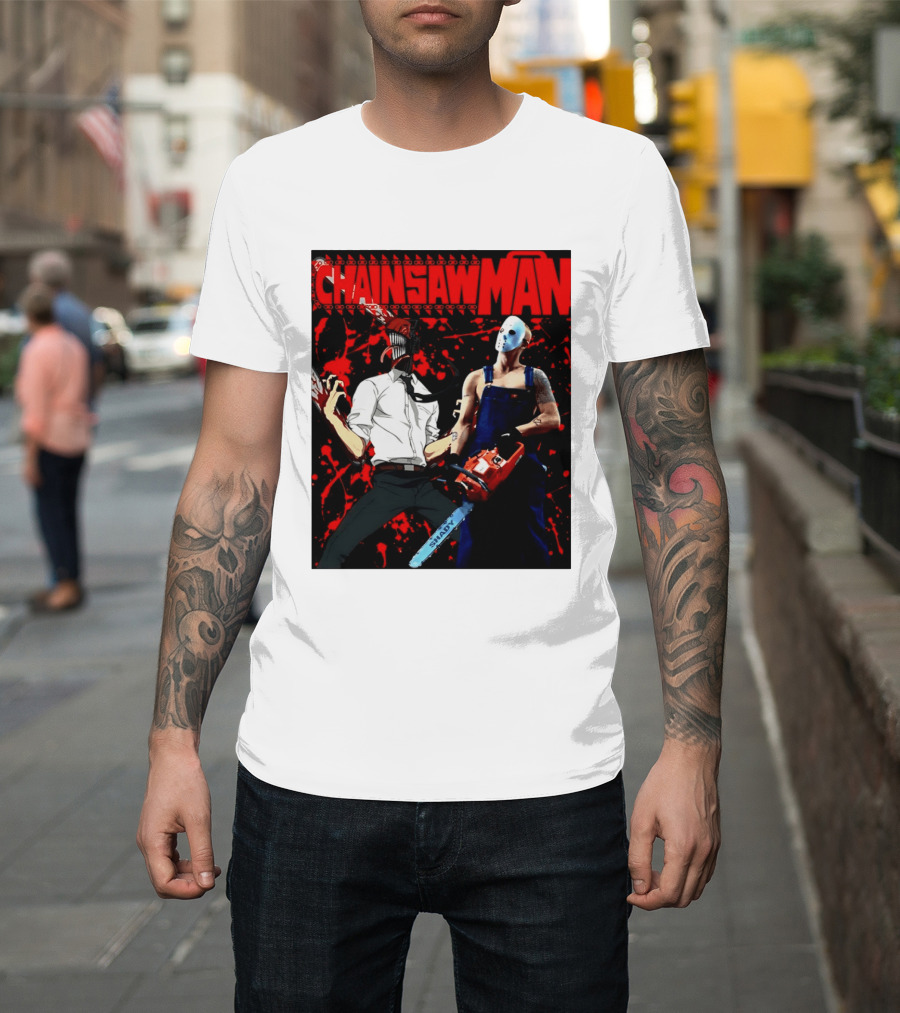 Chainsaw Man Shady Anime Horror T-Shirt