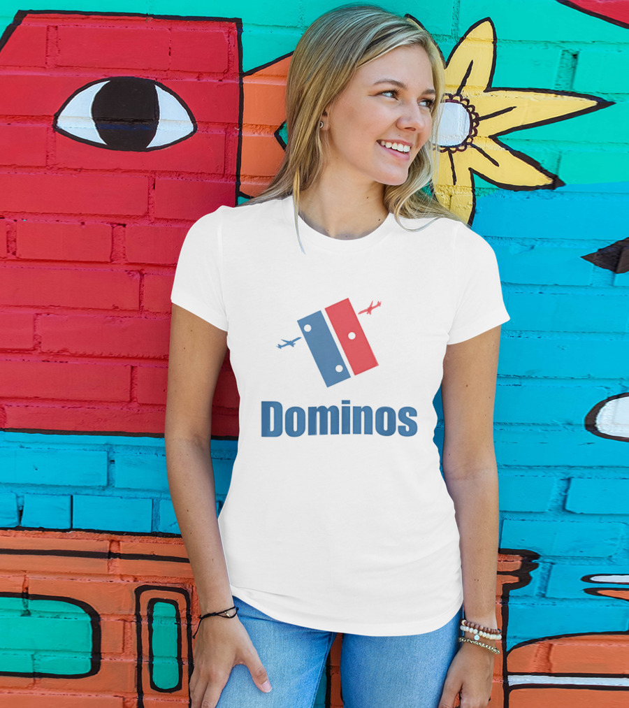 Dominos 9.11 Parody With Plane T-Shirt
