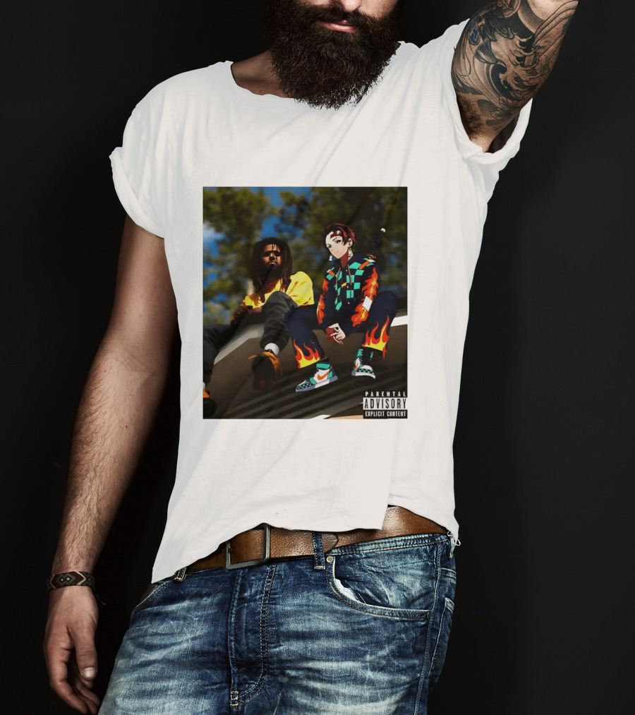 Forest Hills Scru Face Jean Tanjiro Kamado Parental Advisory Explicit Content T-Shirt