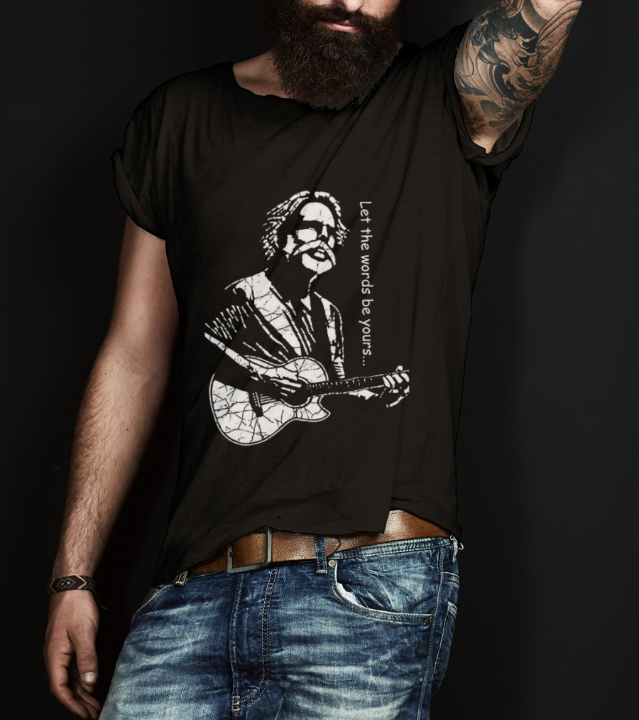 Bob Weir Let The Words Be Yours Acoustic Guitar T-Shirt
