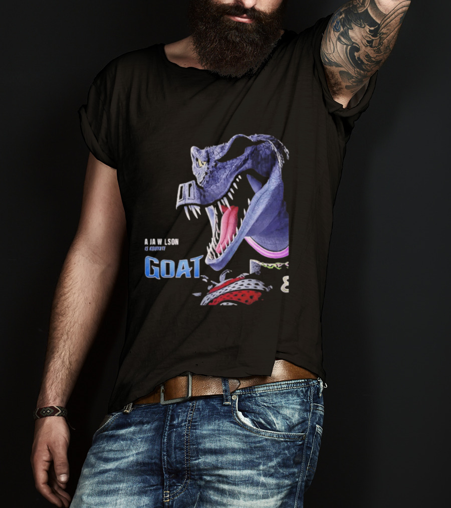 Aja Wilson Presents Goat Movie Kouyate Theatres February 13 2026 Dinosaur Monster T-Shirt