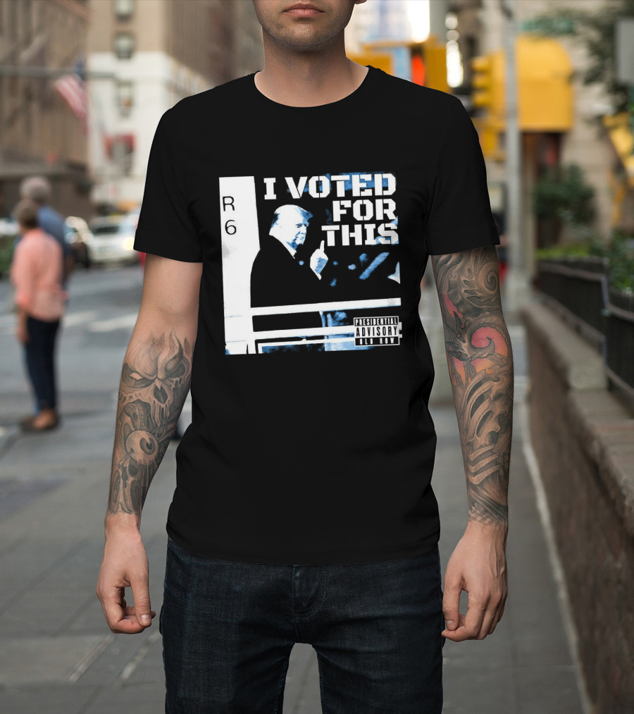 I Voted For This Trump Middle Finger T-Shirt