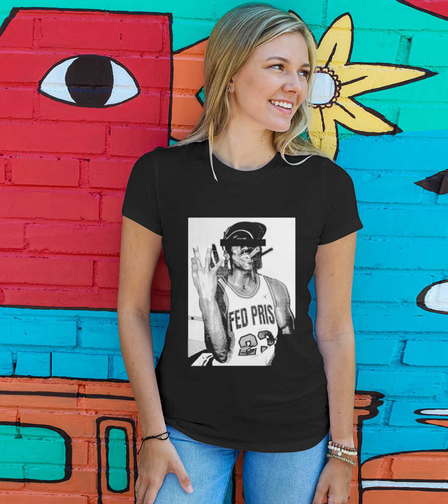 Greg Puciato Fed Pris 23 Censored Basketball Icon Cigarette T-Shirt