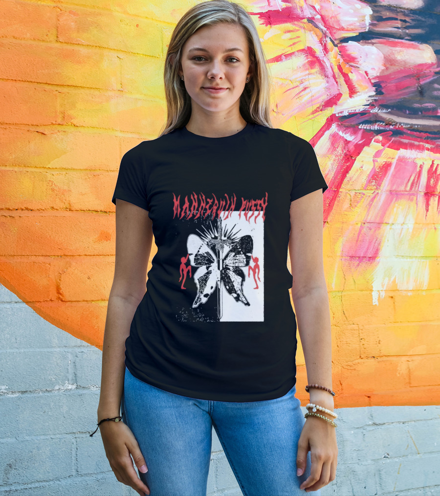 Mannequin Pussy Butterfly Gothic Aesthetic With Dancing Figures T-Shirt