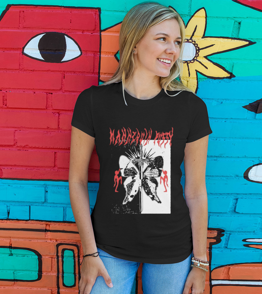 Mannequin Pussy Butterfly Gothic Aesthetic With Dancing Figures T-Shirt
