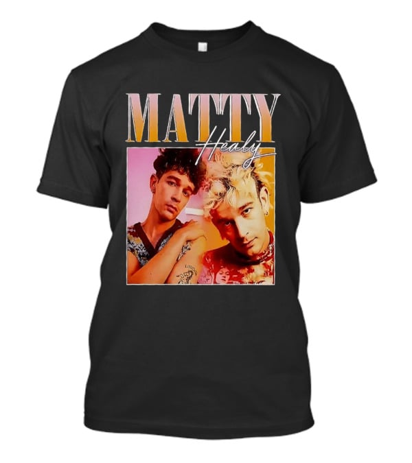 Matty Healy Retro Portrait Duo With Signature T-Shirt