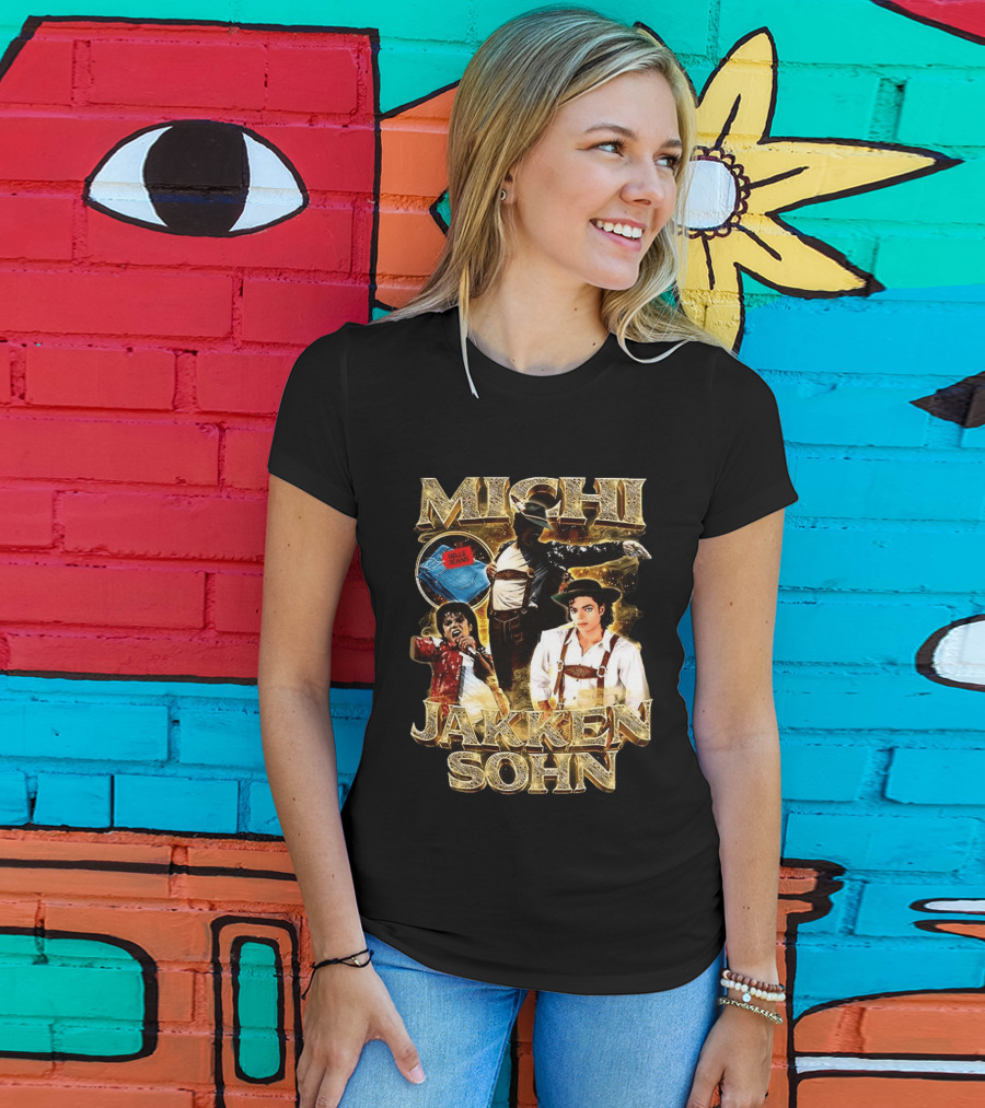 Michi Jakkensohn Billie Jeans Michael Parody Gold T-Shirt