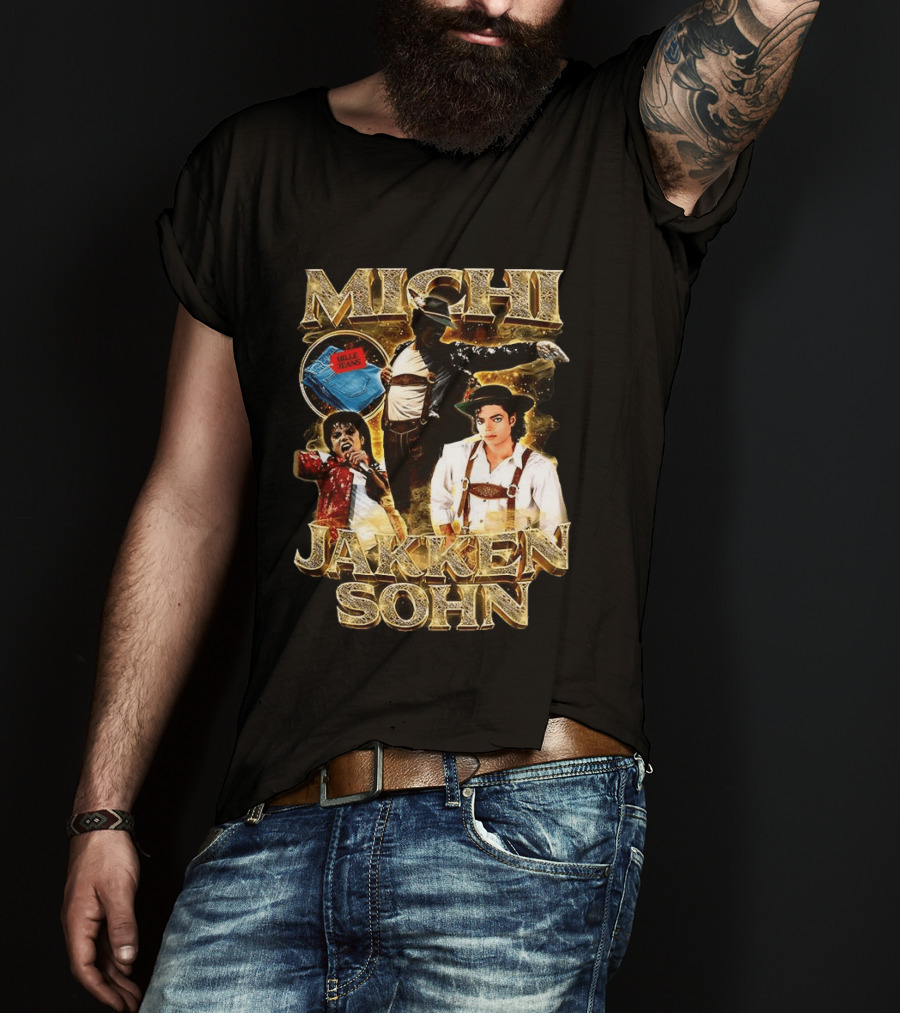 Michi Jakkensohn Billie Jeans Michael Parody Gold T-Shirt