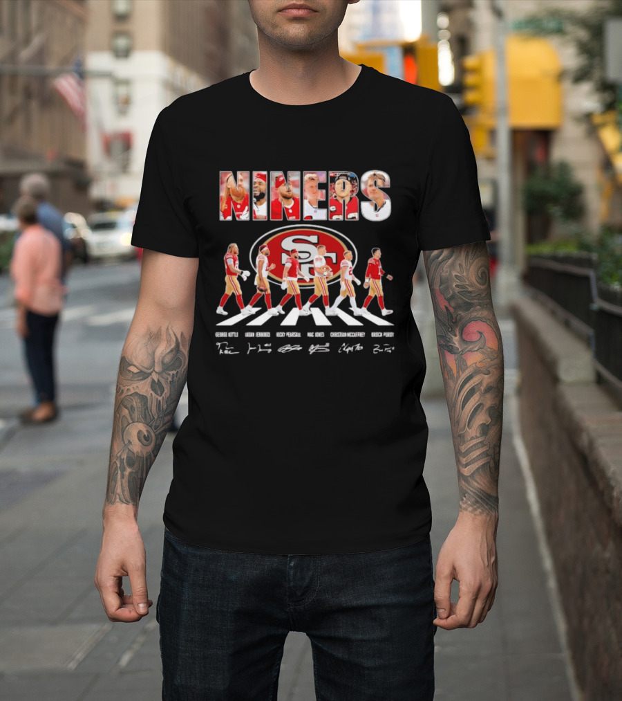 San Francisco 49ers Abbey Road Bosa Kittle Warner Purdy Williams T-Shirt