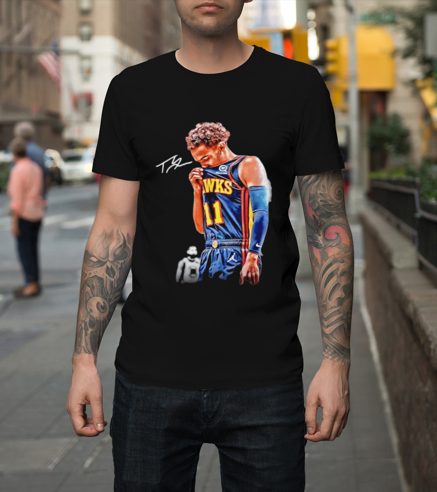 Trae Young Hawks 11 Signature Basketball Jersey 2026 T-Shirt