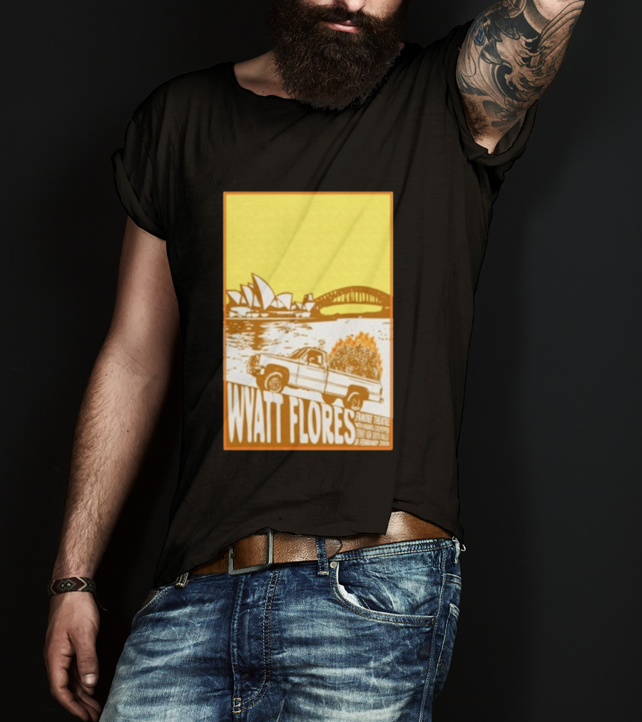 Wyatt Flores Sydney Opera House February 18 2026 Retro Truck Art New South Wales T-Shirt