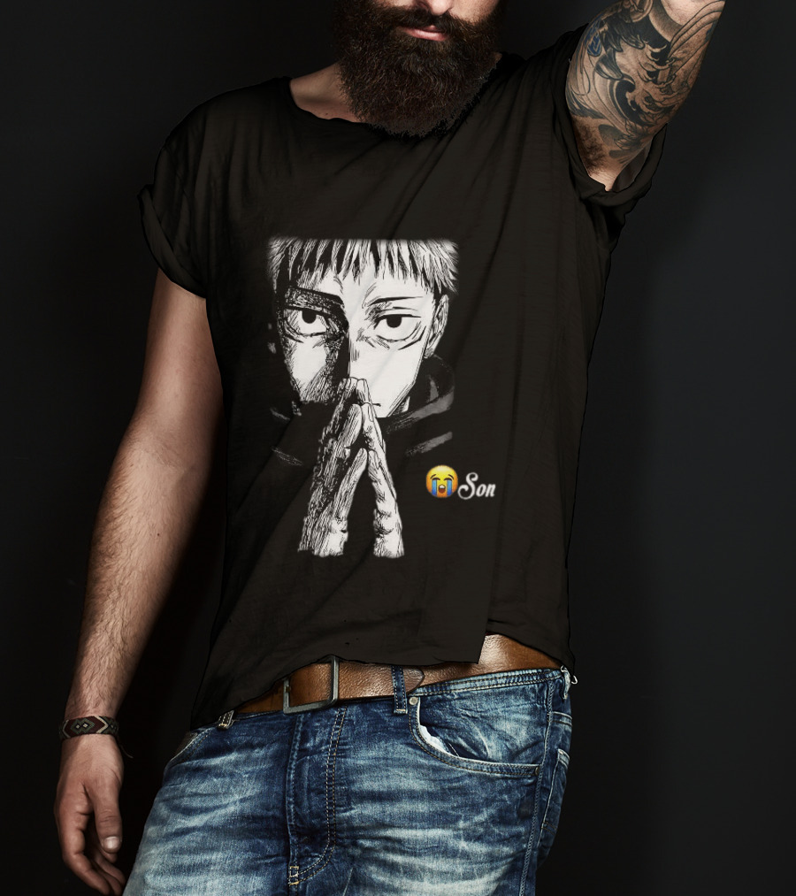 Yuji Itadori Jujutsu Kaisen Cryin Son Manga T-Shirt