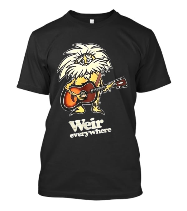 Weir Everywhere Cartoon Character Playing Guitar Grateful Dead T-Shirt