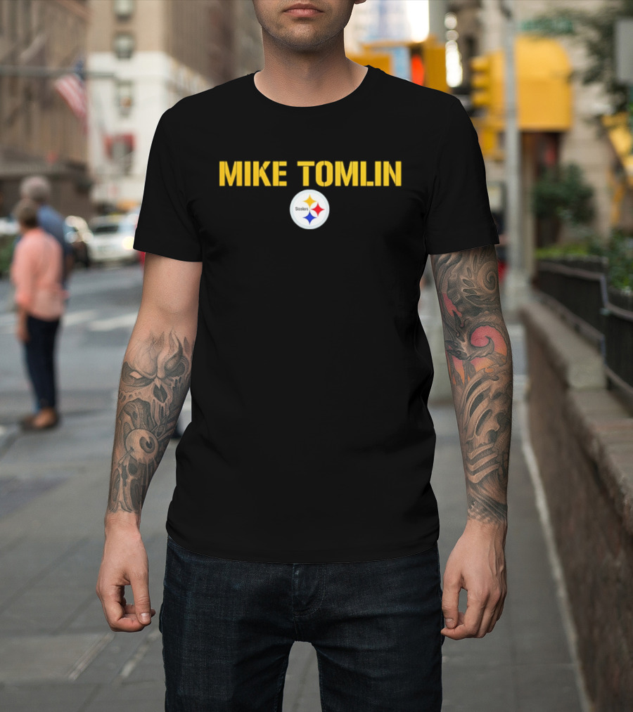 Mike Tomlin Pittsburgh Steelers Logo Football Coach T-Shirt