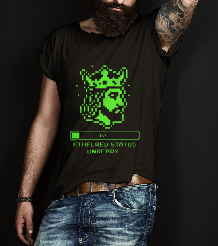Ethelred Status Unready King Of The English Pixel Art Crown T-Shirt