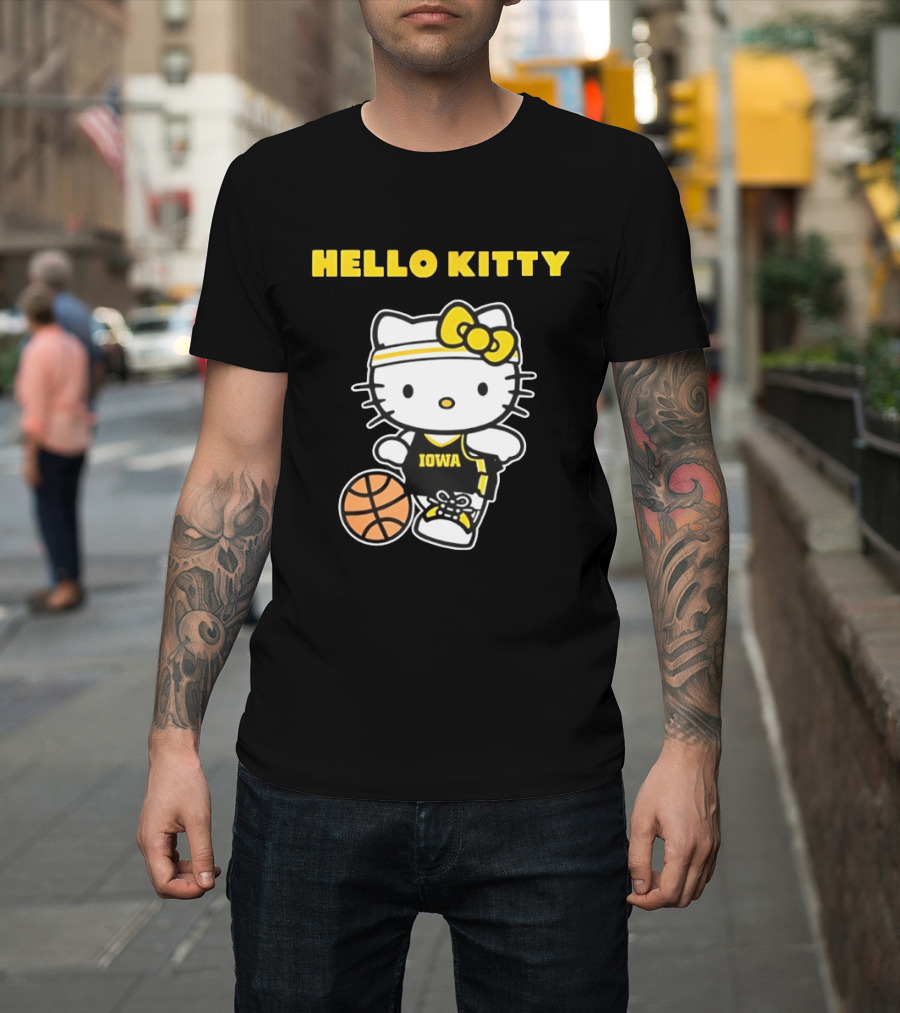 Hello Kitty Iowa Basketball Team Collaboration T-Shirt