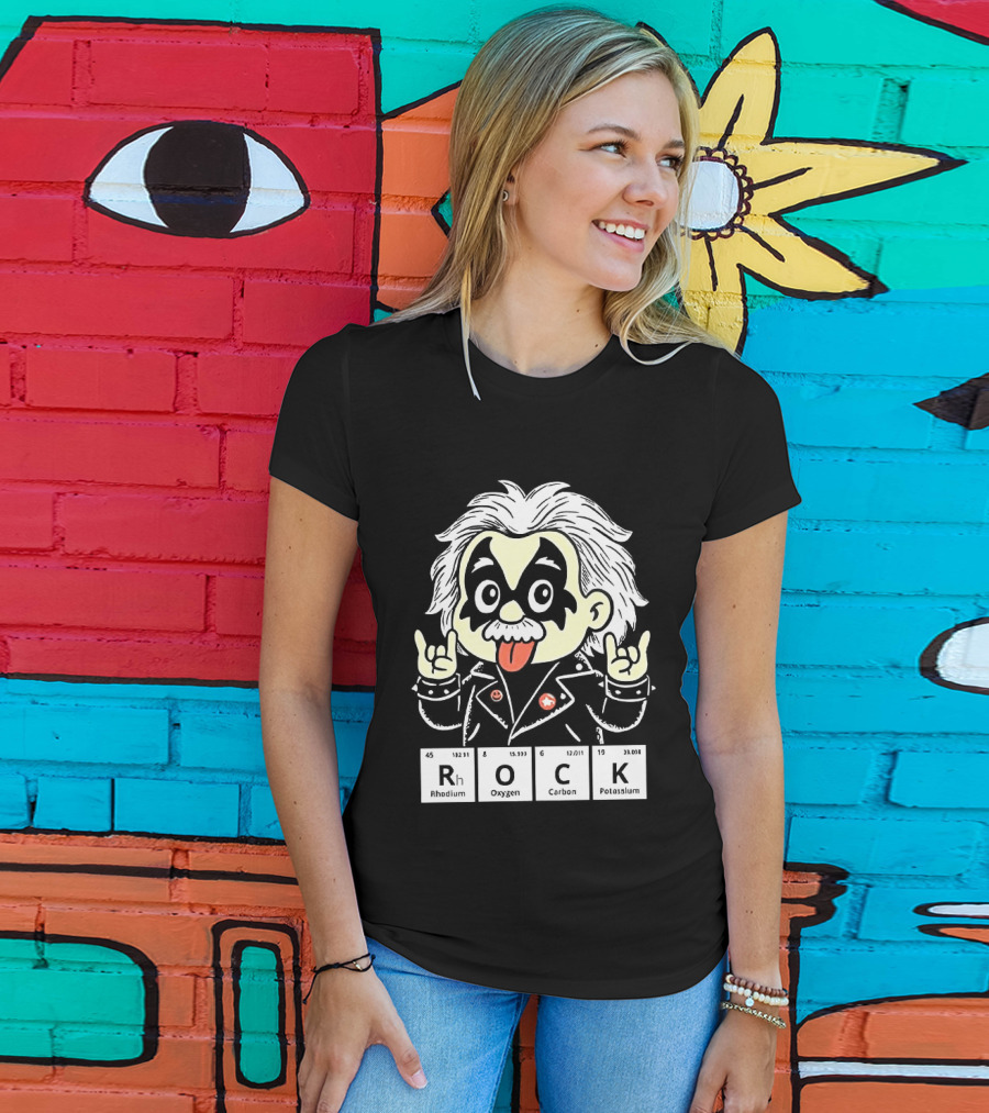 Rock Science Albert Einstein Kiss Makeup Tongue Out T-Shirt