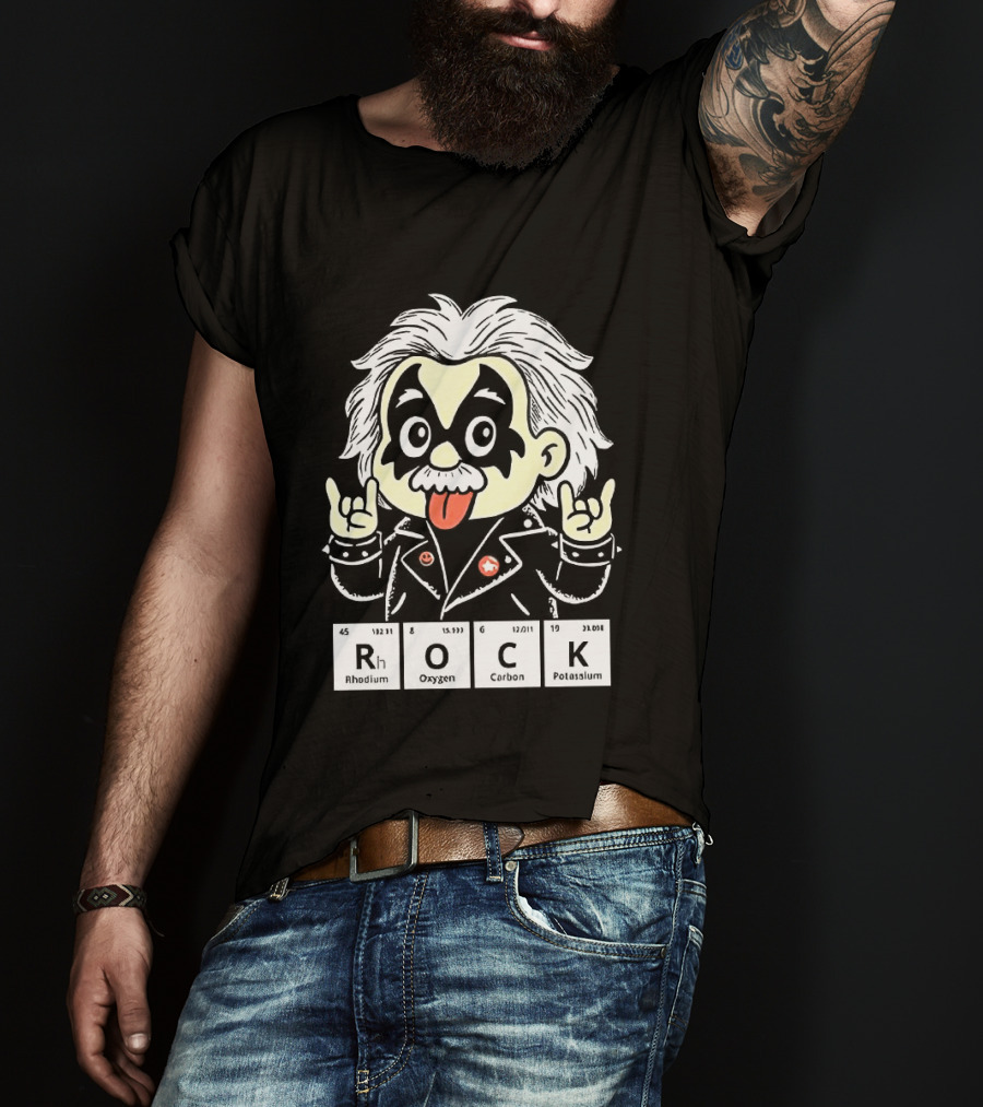Rock Science Albert Einstein Kiss Makeup Tongue Out T-Shirt