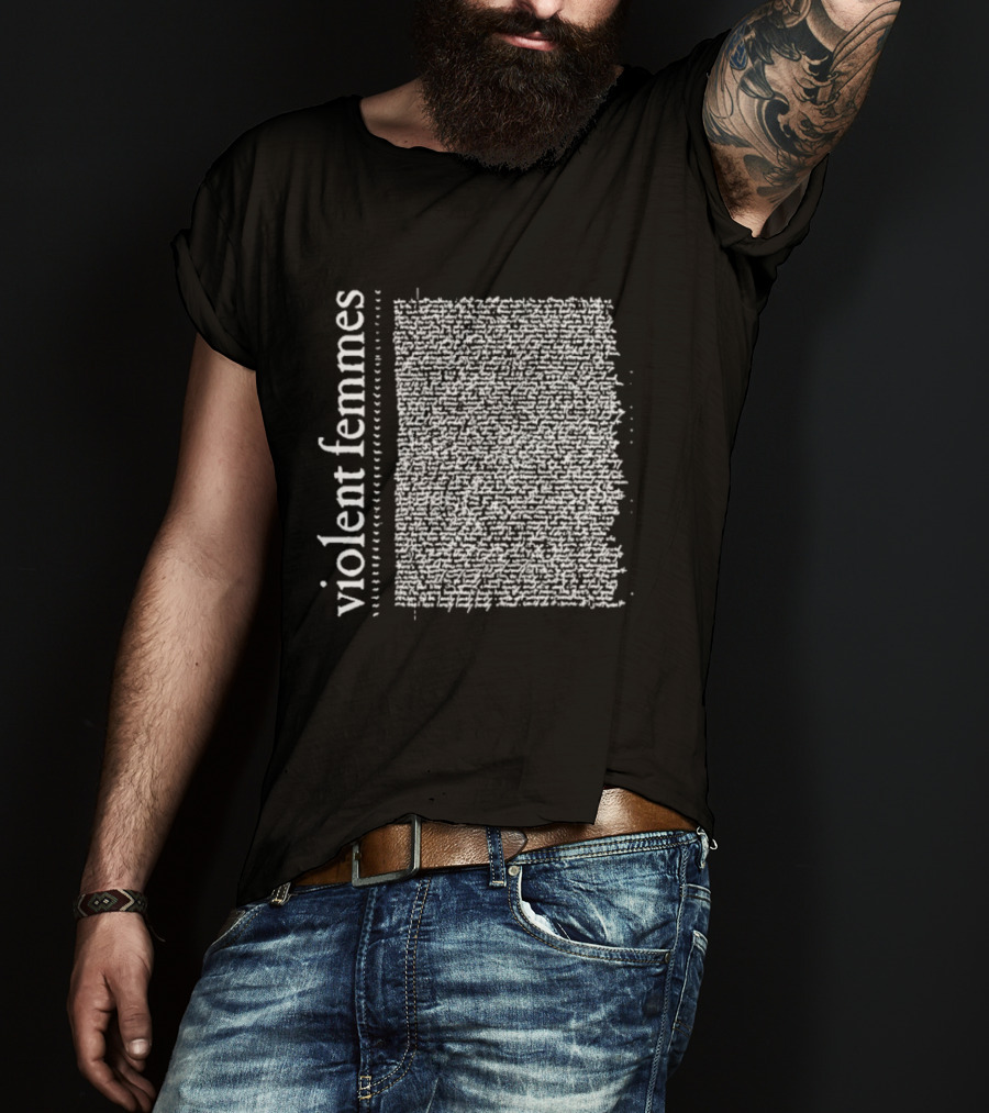 Violent Femmes Self Titled Album Lyrics T-Shirt