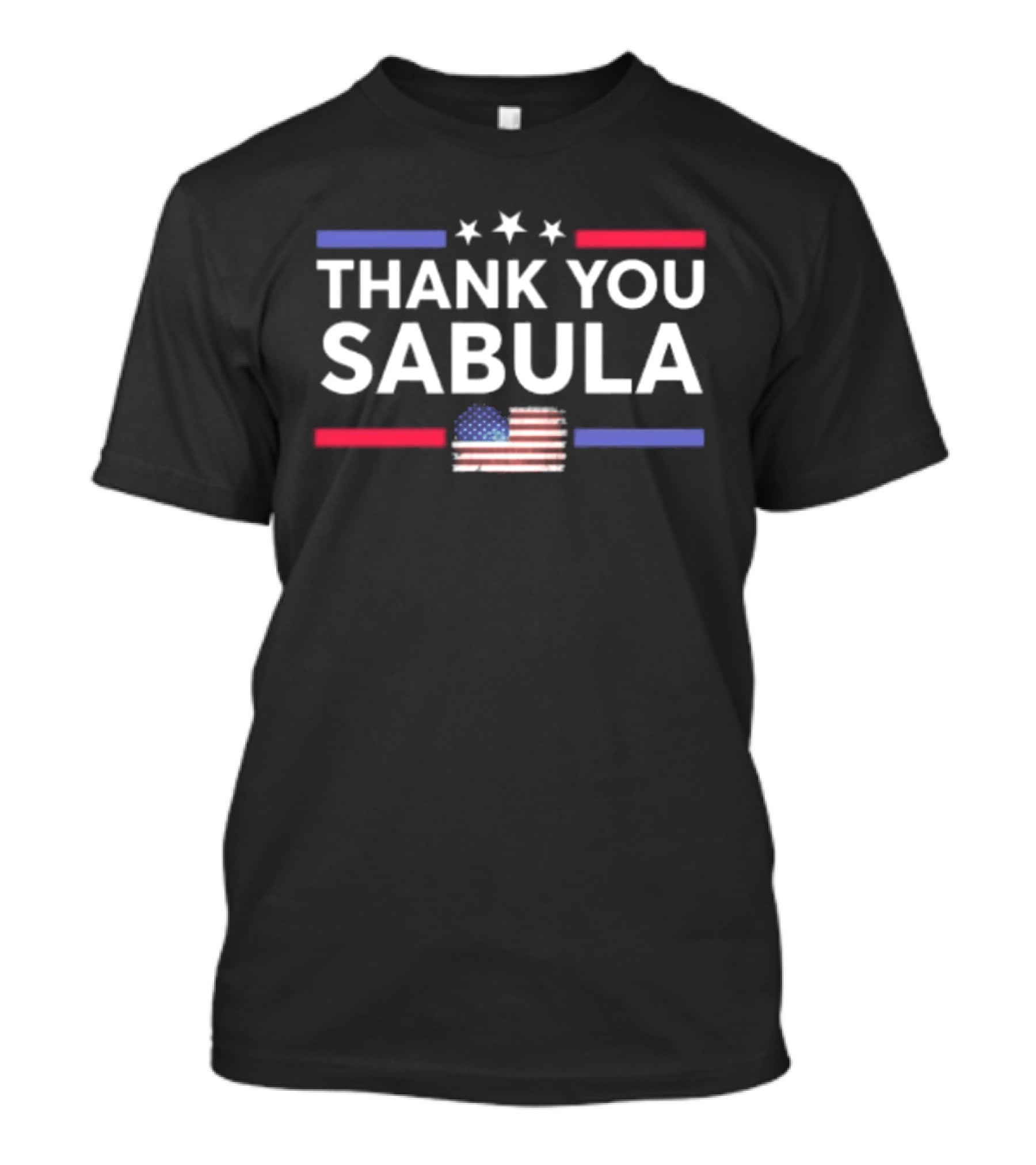 Thank You Sabula American Flag Stars T-Shirt
