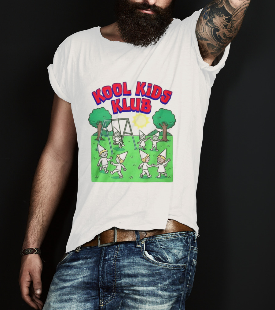 Kool Kids Klub Cartoon Playground Sun Swinging Scene T-Shirt
