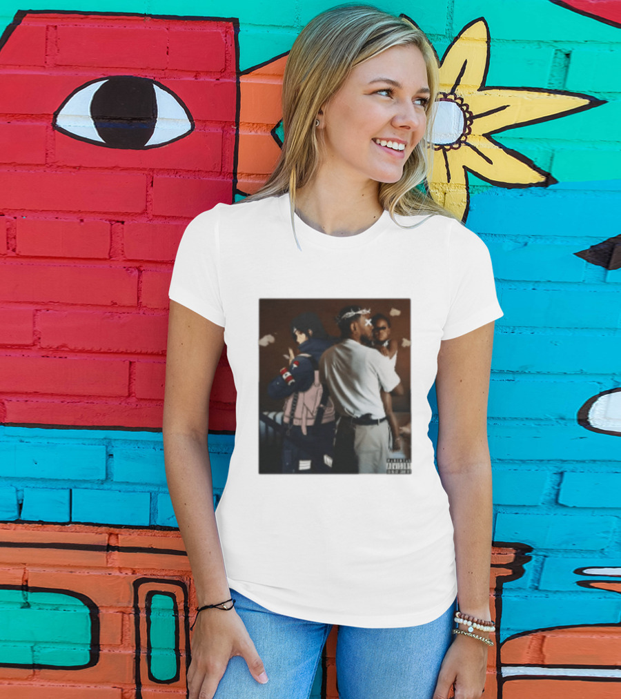 Mr Morale Kendrick Lamar Naruto Sasuke Collaboration T-Shirt