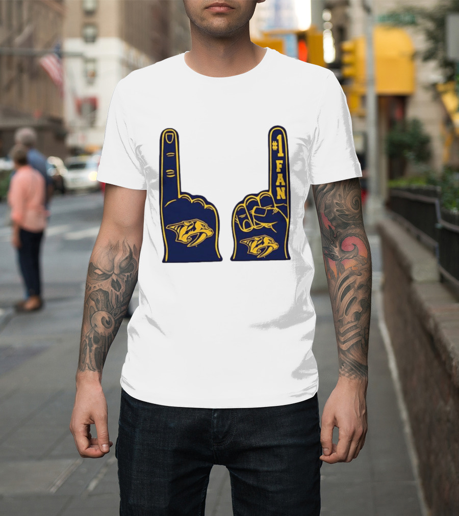 Nashville Predators #1 Fan Foam Finger T-Shirt