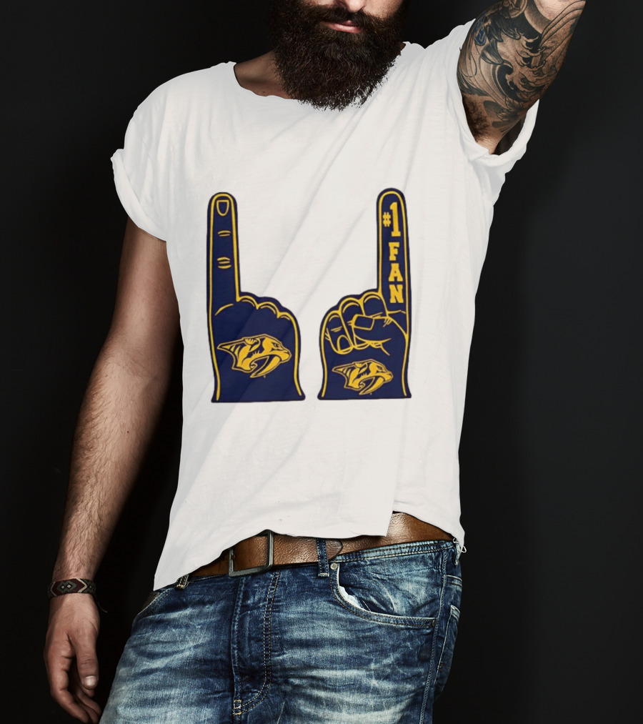 Nashville Predators #1 Fan Foam Finger T-Shirt