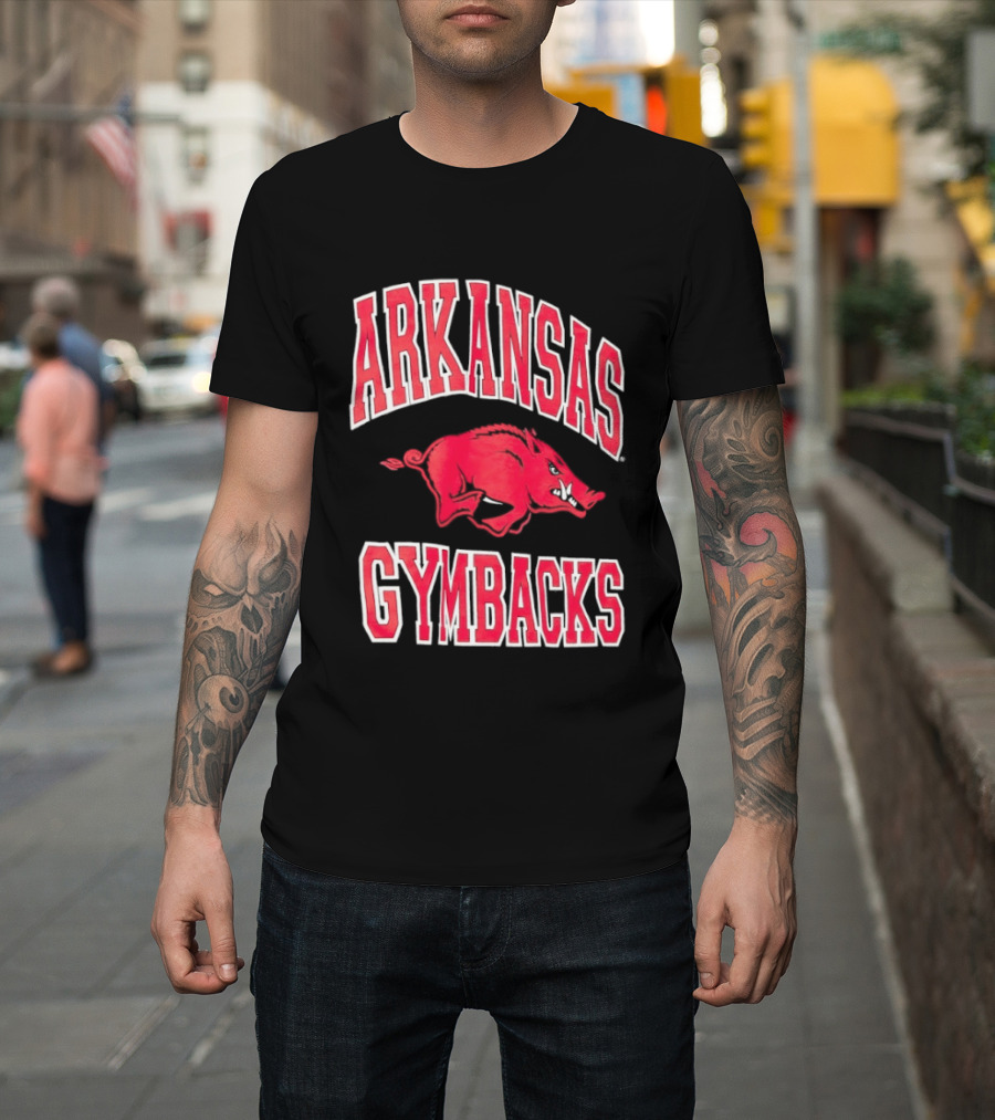Arkansas Razorbacks Gymbacks Red Pig T-Shirt