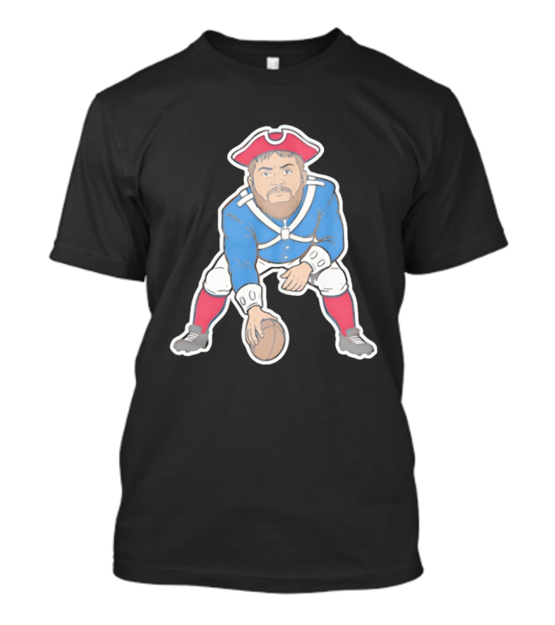 Best Section 10 Football Colonial Style Quarterback In Revolutionary War Uniform T-Shirt