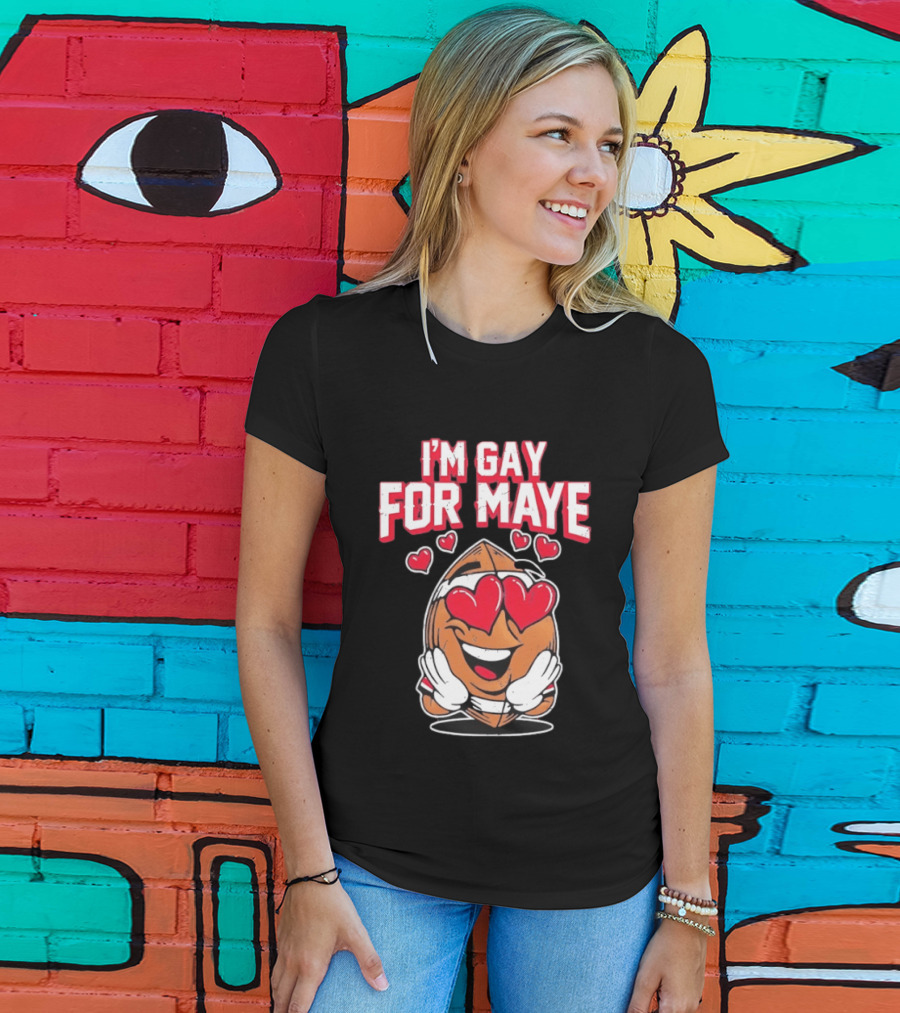 I'm Gay For Maye Cute Basketball Emoji Hearts T-Shirt
