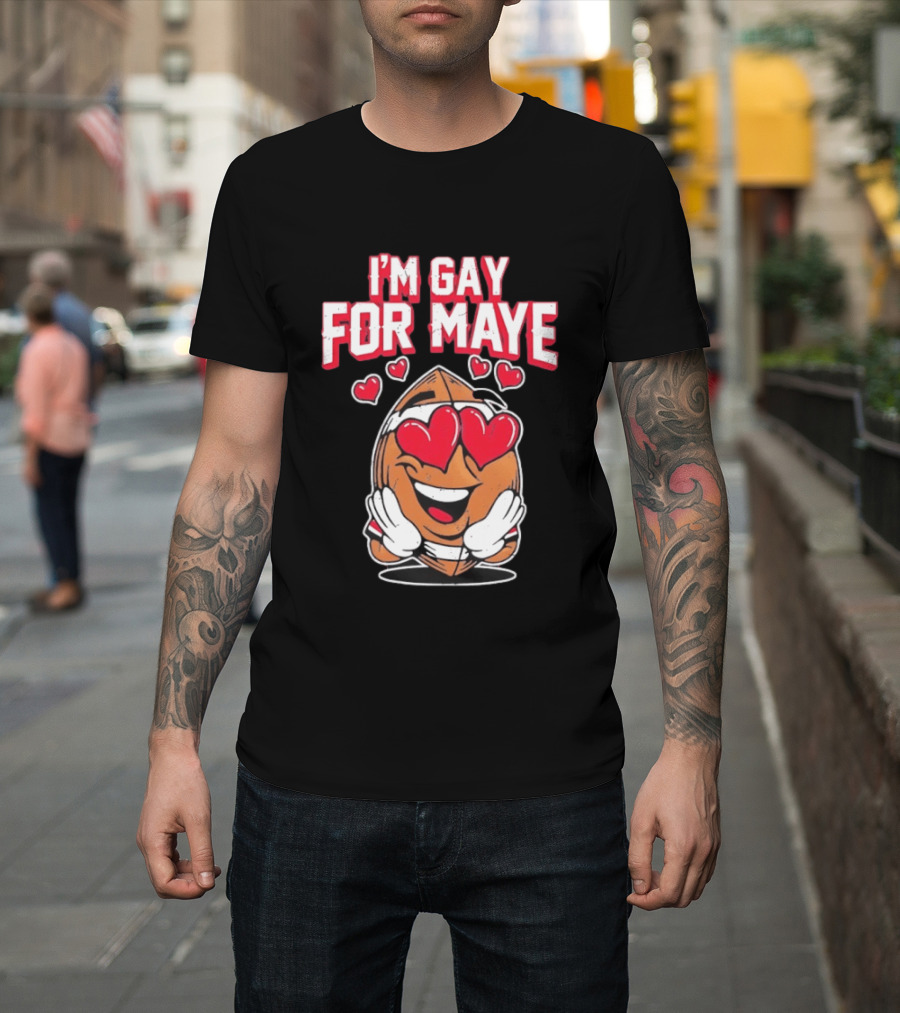 I'm Gay For Maye Cute Basketball Emoji Hearts T-Shirt