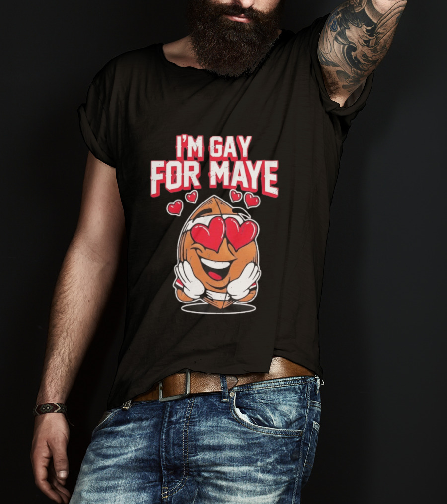 I'm Gay For Maye Cute Basketball Emoji Hearts T-Shirt