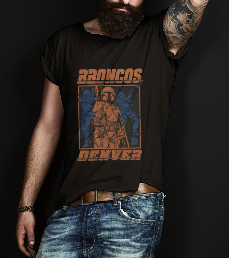 Broncos Denver Boba Fett Star Wars Mashup T-Shirt