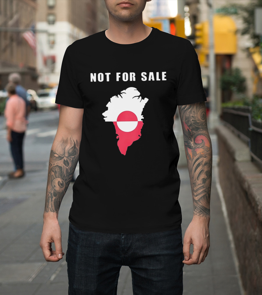Greenland Map Not For Sale Flag T-Shirt