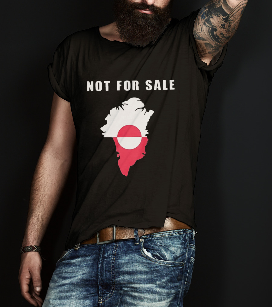 Greenland Map Not For Sale Flag T-Shirt