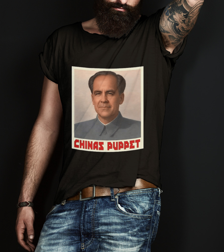 Mark Carney China's Puppet Mao Suit Caricature T-Shirt