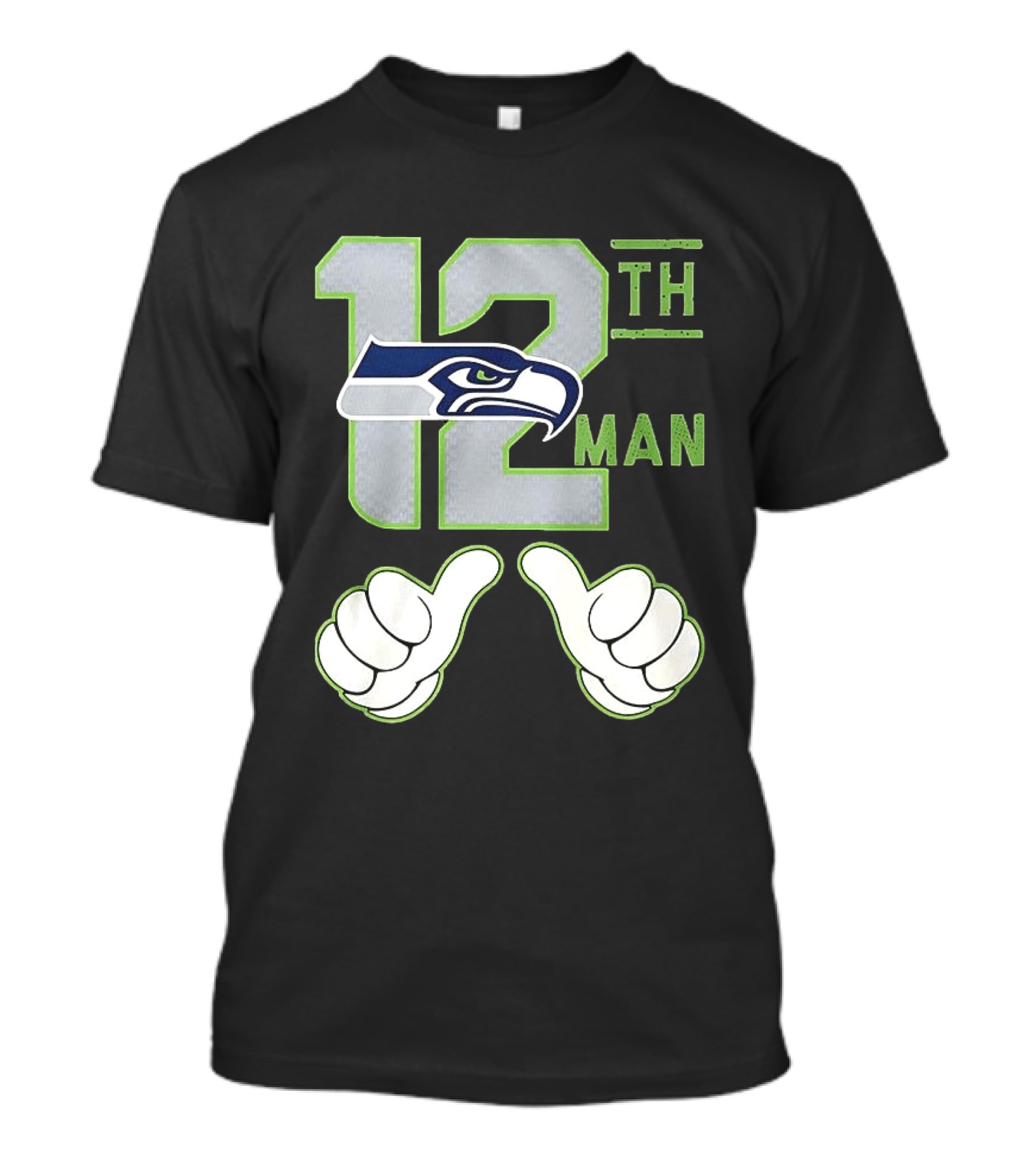 Seattle Seahawks 12th Man Fan Favorite NFL Team Spirit T-Shirt