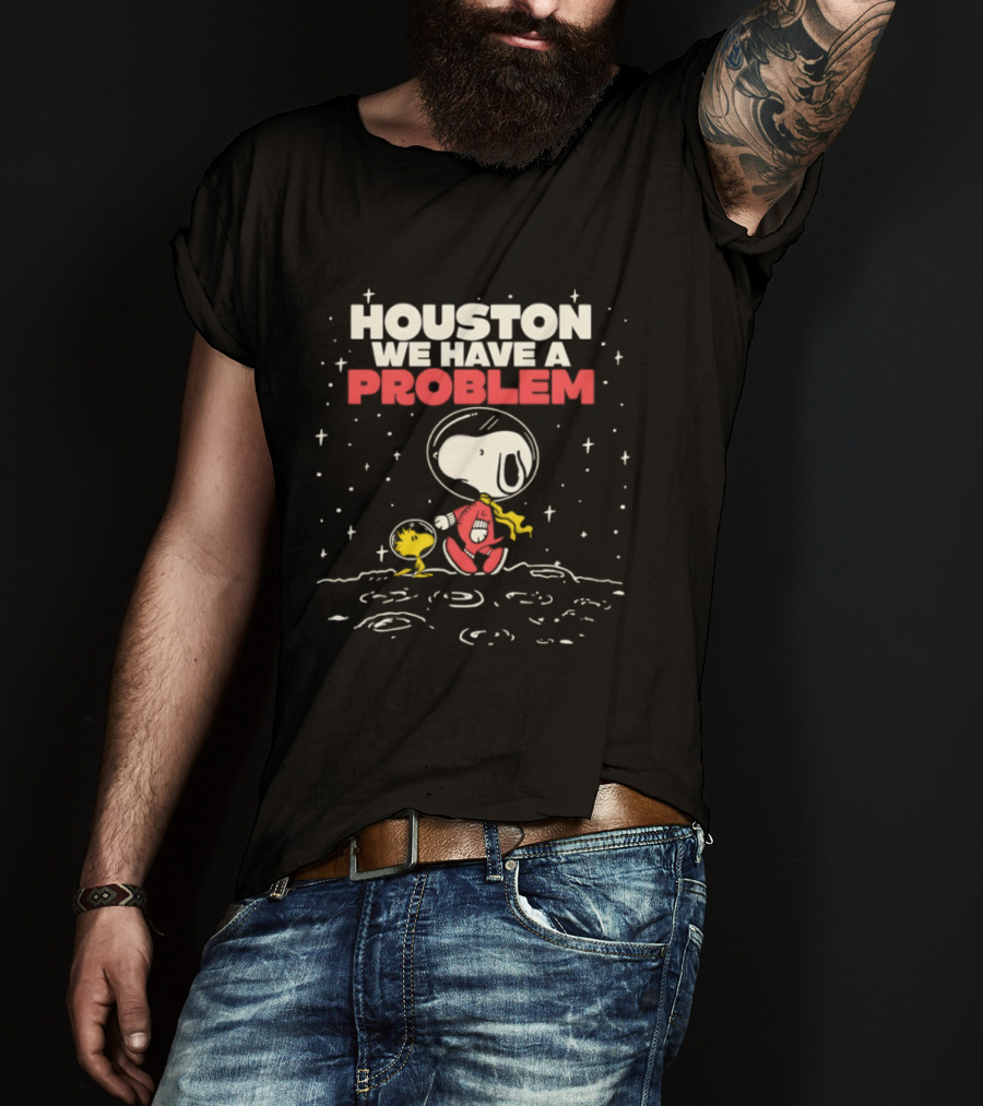 Snoopy Woodstock Houston We Have A Problem Space Adventure T-Shirt