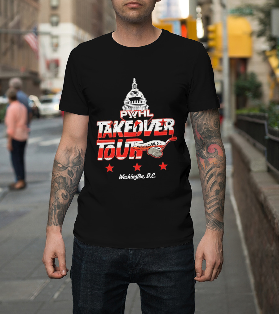 PWHL Takeover Tour Washington D.C. Capitol Stars T-Shirt